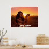 GHANA - I LOVE COCOA POSTER (Keuken)