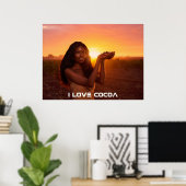 GHANA - I LOVE COCOA POSTER (Thuiskantoor)