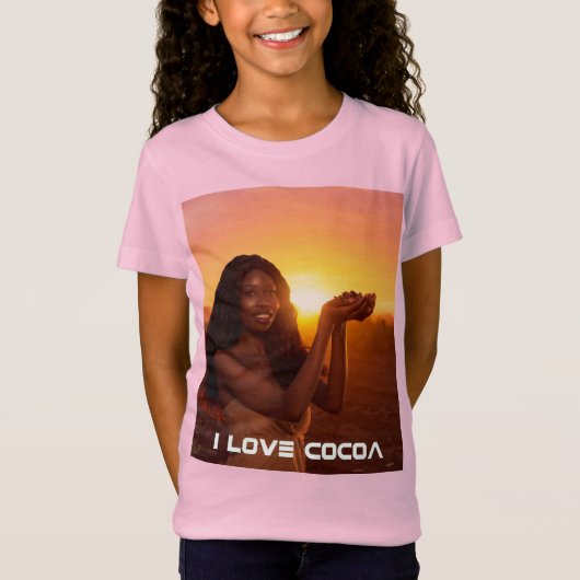 GHANA - I LOVE COCOA T-SHIRT (Voorkant)