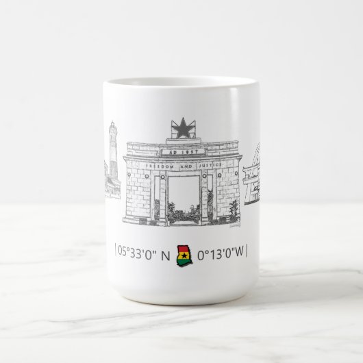 Ghana Icons koffie mok (Center)