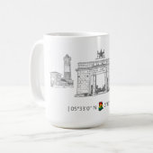 Ghana Icons tasse à café (Devant gauche)