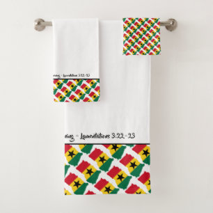 GHANA MAP Les Mercies de Dieu Texte Customisé