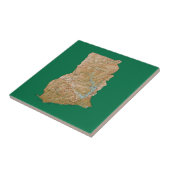 Ghana Map Tile Tegeltje (Zijkant)