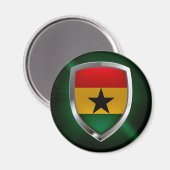Ghana Mettalic Emblem Magneet (Voorkant / Achterkant)