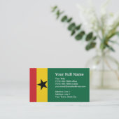 Ghana Plain Flag Visitekaartje (Staand voorkant)