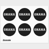 Ghana Ronde Sticker (Vel)