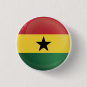Ghana Round Icon Flag Ronde Button 3,2 Cm (Voorkant)