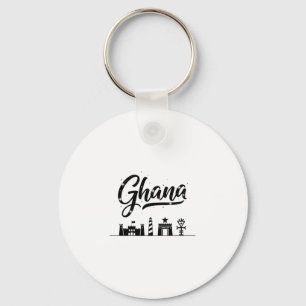 Ghana Silhouette Reis Vakantie Outfits Sleutelhanger