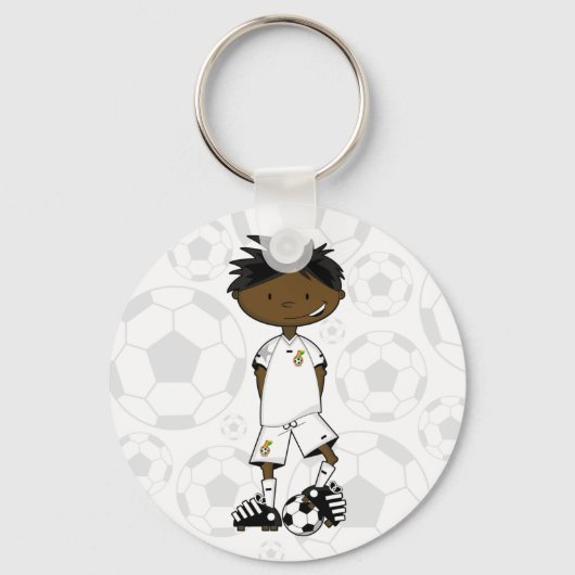 Ghana Soccer Boy Sleutelhanger (Voorkant)