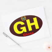 GHANA*- Sticker pare-chocs à l'européenne (Enveloppe)