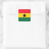 Ghana Vierkante Sticker (Tas)
