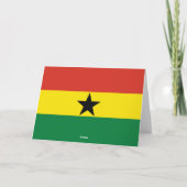 Ghana vlag bedankkaart (Achterkant)