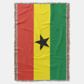 Ghana vlag deken (Voorkant Verticaal)
