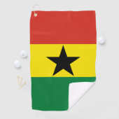 Ghana vlag golfhanddoek (Insitu)