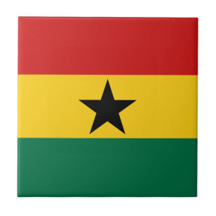 Ghana Vlag Keramische Tegel Tegeltje