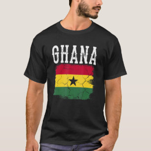 Ghana Vlag Patriottisch Football Proud Nostal T-shirt