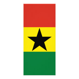 Ghana vlag reclamekaart