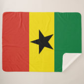 Ghana vlag sherpa deken (Voorkant (horizontaal))