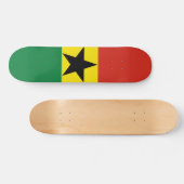 Ghana vlag skateboard (Horizontaal)