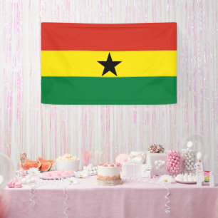 Ghana vlag spandoek