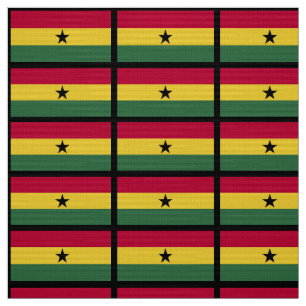 Ghana vlag stof