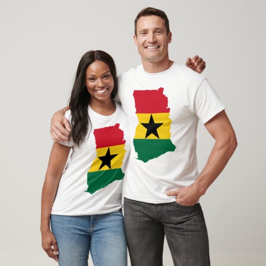 Ghana vlag t-shirt (Unisex)