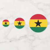 Ghana vlag Tabel Confetti (Voorkanten)