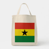 Ghana vlag tote bag (Achterkant)