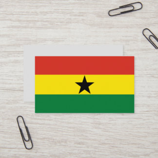 Ghana vlag visitekaartje