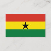 Ghana vlag visitekaartje (Voorkant)