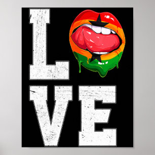 Ghana Vlag Voetbal Fan Liefde Ghanese T-shirt Poster