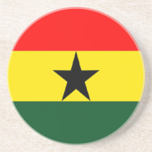 Ghana vlag zandsteen onderzetter