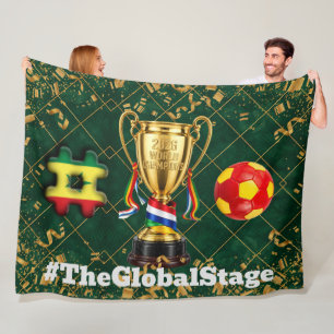 Ghana Voetbal   2026 Global Games: Luxe Editie Fleece Deken