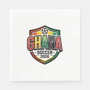 Ghana Voetbal 2026 Voetbal Vet Land Typografie R Servet