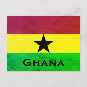 Ghana (West-Afrika) Vlag Briefkaart