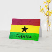 Ghana (West-Afrika) Vlag Kaart (Gele Bloem)