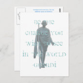 ghandi briefkaart (Voorkant / Achterkant)