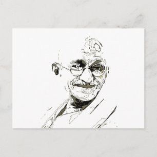 Ghandi-inspiratie Briefkaart