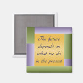 Ghandi inspiration citation Magnet (Recto/Verso)