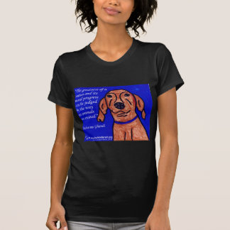Ghandi Quote on Animal Welfare T-shirt