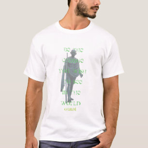 ghandi-woorden (zwart) t-shirt