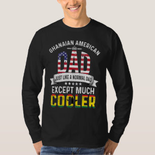Ghanese Amerikaans Vader Vaderdag Papa Land Gha T-shirt