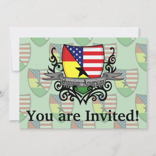 Ghanese-Amerikaanse vlag Kaart (Voorkant)