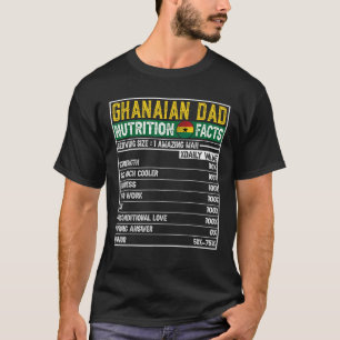 Ghanese vader geeft papa held voedingswaarde vader t-shirt