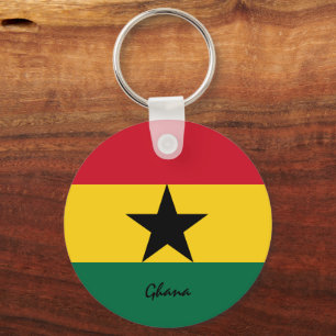 Ghanese vlag en Ghana-vakantie, patriotten/sport Sleutelhanger