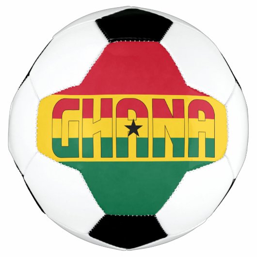Ghanese vlag Schattig patriottisch Voetbal (Voorkant)