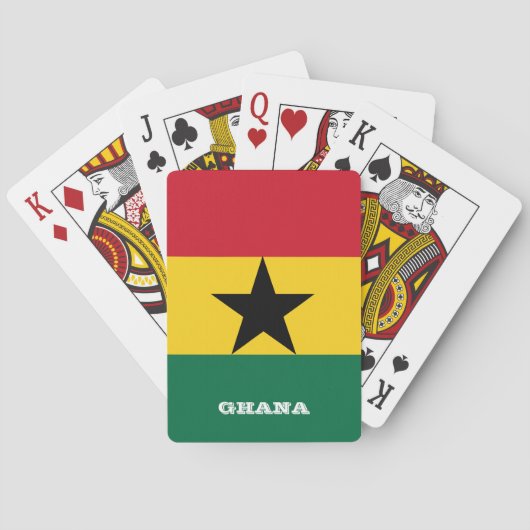 Ghanese vlag Spelen, Ghana Speelkaarten (Achterkant)