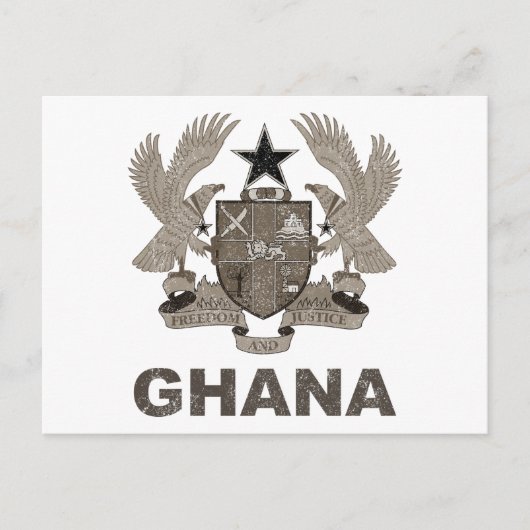 Ghanese wapenschild Briefkaart (Voorkant)