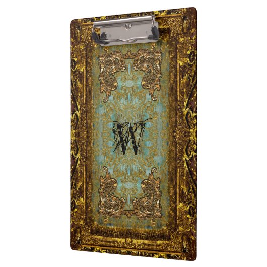 Ghastling Victoriaans mooi monogram Klembord (Links)