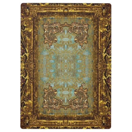 Ghastling Victoriaans mooi monogram Klembord (Achterkant)